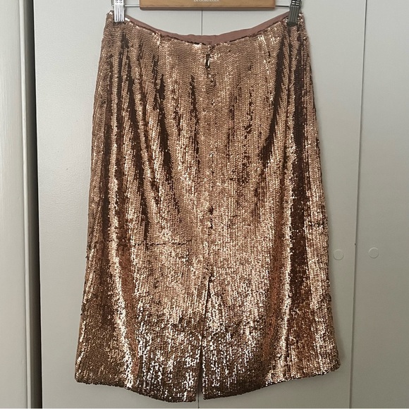 J. Crew Sequin Pencil Skirt in Rose Gold Size 2 - Picture 3 of 9